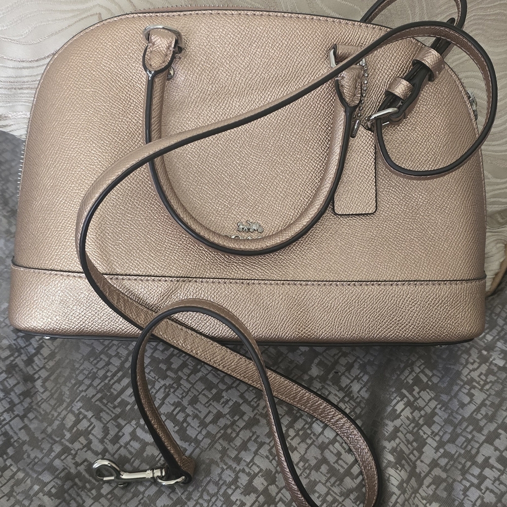 Coach Sierra Satchel Rose Gold F29170 Clean! - Picture 3 of 10